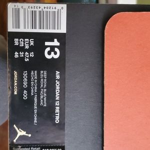 Air Jordan retro 12 size 13